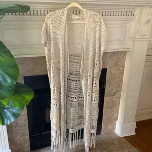 A&F Crochet Swim Coverup
